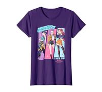 KPOP Demon Hunters Huntrix Anime Sketch Camiseta, Mujer, Morado, S