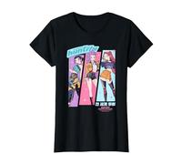 KPOP Demon Hunters Huntrix Anime Sketch Camiseta, Mujer, Negro, 3XL