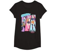 KPOP Demon Hunters Huntrix Anime Sketch Camiseta, Niñas, Negro, L