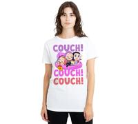 KPOP Demon Hunters Huntrix Couch Couch Couch Ladies T Shirt, White, X-Large