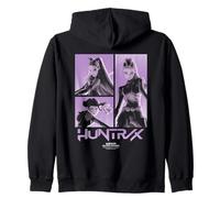 KPOP Demon Hunters Huntrix Huntr/X Band Grid Back Sudadera con Capucha