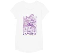 KPOP Demon Hunters Huntrix Huntr/X Manga Panels Trio Camiseta, Niñas, Blanco, S