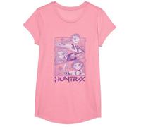KPOP Demon Hunters Huntrix Huntr/X Manga Panels Trio Camiseta, Niñas, Rosado, S