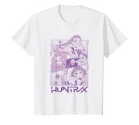 KPOP Demon Hunters Huntrix Huntr/X Manga Panels Trio Camiseta, Niños, Blanco, 4 años