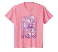 KPOP Demon Hunters Huntrix Huntr/X Manga Panels Trio Camiseta, Niños, Rosado, 6 años