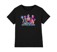 KPOP Demon Hunters - Huntrix KPOP Group Kids T Shirt, Black, 9-11