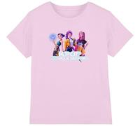 KPOP Demon Hunters - Huntrix KPOP Group Kids T Shirt, Light Pink, 7-8