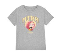 KPOP Demon Hunters - Huntrix Mira Collegic Kids T Shirt, Heather Grey, 7-8
