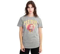 KPOP Demon Hunters Huntrix Mira Collegic Ladies T Shirt, Heather Grey, X-Large