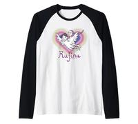 KPOP Demon Hunters Huntrix Saja Boys Rujinu Heart Fan Art Camiseta Manga Raglan