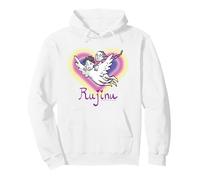 KPOP Demon Hunters Huntrix Saja Boys Rujinu Heart Fan Art Sudadera con Capucha