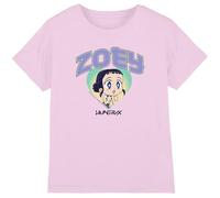 KPOP Demon Hunters - Huntrix Zoey Collegic Kids T Shirt, Light Pink, 5-6