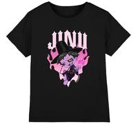 KPOP Demon Hunters - Jinu Demon Heart Flames Kids T Shirt, Black, 5-6