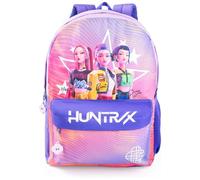 KPop Demon Hunters Mochila rosa para niñas de Cazadores de Demonios Huntrix | Mochila escolar con personaje de dibujos animados y cierre de cremallera | urbana HUNTRAX para niños | Merchandising
