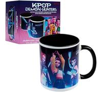 KPop Demon Hunters Oficial Huntrix Tazas Originales 315ml, Taza Ceramica de Café o Té (Negro Huntrix)