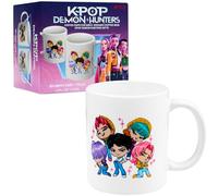 KPop Demon Hunters Oficial Saja Boys Tazas Originales 315ml, Taza Ceramica de Café o Té, Guerreras Kpop Regalos para Fans (Blanco Chicos Saja)