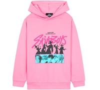 KPop Demon Hunters Oficial Sudadera con Capucha para Niñas, 4-14 Años, Sudadera Saja Boys, Ropa Invierno, Regalo para Fans (9-10 Años, Rosa Saja Boys)