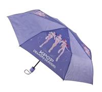 KPop Demon Hunters - Paraguas plegable en 3 posiciones con funda protectora, diámetro de 94 cm