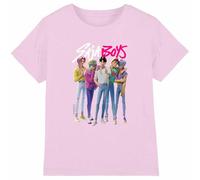 KPOP Demon Hunters - Saja Boys Boy Band Kids T Shirt, Light Pink, 9-11