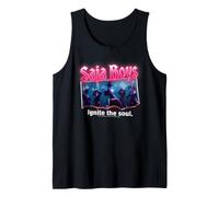 KPOP Demon Hunters Saja Boys Burning Photo Camiseta sin Mangas