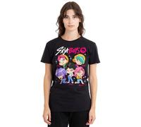 KPOP Demon Hunters Saja Boys Chibi Poster Ladies T Shirt, Black, X-Large