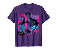 KPOP Demon Hunters Saja Boys Demons Oficialmente Autorizado Camiseta, Hombre, Morado, 3XL