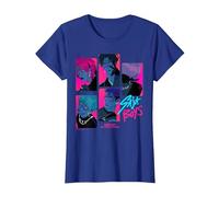 KPOP Demon Hunters Saja Boys Demons Oficialmente Autorizado Camiseta, Mujer, Azul Real, 3XL