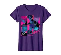 KPOP Demon Hunters Saja Boys Demons Oficialmente Autorizado Camiseta, Mujer, Morado, L