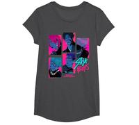 KPOP Demon Hunters Saja Boys Demons Oficialmente Autorizado Camiseta, Niñas, Jaspeado Oscuro, S