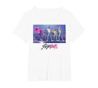 KPOP Demon Hunters Saja Boys Soda Pop Dance Camiseta, Mujer Tallas Grandes, Blanco, 1XL Grande