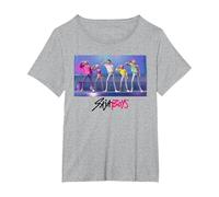 KPOP Demon Hunters Saja Boys Soda Pop Dance Camiseta, Mujer Tallas Grandes, Gris Jaspeado, 1XL Grande