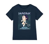 KPOP Demon Hunters Zoey Poster Kids T Shirt, Navy, 5-6