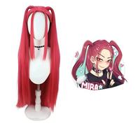 Kpop Hunters Mira Peluca - Disfraz Anime Cosplay Wig para niños y adultos, trenzas moradas, Demon Hunter Carnaval y Halloween, K-Pop Idol Style