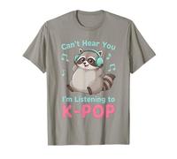 KPOP no te escucho, Estoy Escuchando K-Pop Raccoon Camiseta