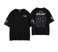 KPOP-Stray Kids 2023FM 5-Star Concierto Misma Camiseta,T-Shirts Sueltas para apoyar Fans Banda Straykids Stay Regalo