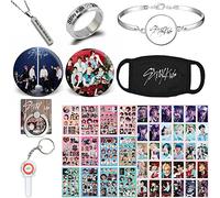 Kpop Stray kids de regalos para niños para regalos, tarjetas fotográficas de niños callejeros, calcomanías, pulsera, protector facial, anillos, collar colgante, pin de botón, soporte para anillo