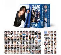 Kpop Stray Kids - Tarjetas fotográficas de 60 tarjetas Stray Kids Lomo, 32 calcomanías SKZ, tarjetas fotográficas SKZ (A)