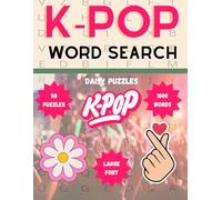 KPop Word Search Book - 1000 Words - 50 Puzzles - Kpop Stan Gift - Bands - Albums - Variety Shows - Fashion - KDramas