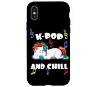 KPOP Y Chill Unicornio K Pop Y Chill Unicornio Carcasa para iPhone X/XS