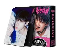 KPOPBP Stray Kids Photocards 60 PIEZAS Tarjetas de álbum Rock Star SKZ con 32 PIEZAS de stickers Kpop Tarjetas Lomo de regalo Merch para chicos y chicas de SKZ (Bang Chan)