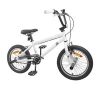 KPOUTRFG Bicicleta BMX 20 pulgadas Negro Marco de Acero