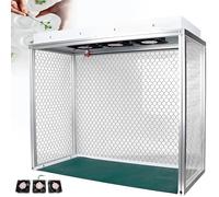 KPOUYYDS Campana de Flujo Laminar Vertical de Aluminio con Triple Ventilador, Banco de Reparación Libre de Polvo con 3 Ventiladores y Red de Filtro HEPA, Funcionamiento Silencioso