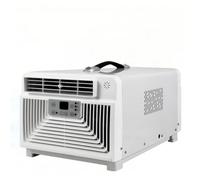 KPOUYYDS Climatizador de Viaje, Aire Acondicionado Compacto 3400 BTU, Sin Drenaje, 300W, 42dB Silencioso, Enfriamiento Rápido 5 Min (10m²), Control Remoto y Asa, para Camping, Tienda, Autocaravana