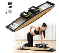 KPOUYYDS Máquina de esquí, simulador de Entrenamiento de esquí para Interiores elíptica 3D Dispositivo para Entrenamiento de Fuerza y Equilibrio Resistencia Ajustable para un Entrenamiento Completo