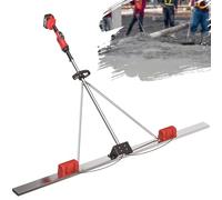 KPOUYYDS Máquina vibradora Cemento con Regla eléctrica inalámbrica,21 V 6000 RPM,Tablero de Acero Inoxidable de 59 Pulgadas batería de 7500 mAh 150cmDualmotormodel-Twobatteries