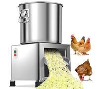 KPOUYYDS Trituradora Cría, Procesador Piensos for Aves Corral con 4 Cuchillas, 3500RPM,Picadora Verduras Acero Inoxidable,Puerto Alimentación Grande para Pastos Y Alimento De Ganado 1800W