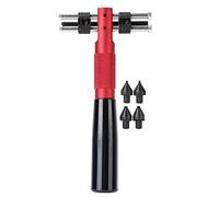 KPOYTWRDN Abrecajas universal en forma de T para relojes extra grande, herramienta para abrir la caja trasera de relojes con 4 troqueles intercambiables, apta para relojes de 14 mm a 55 mm,