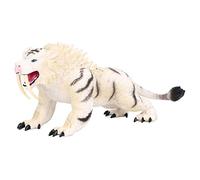 KPOYTWRDN Figura de Animal de plástico de simulación del Modelo de Tigre Blanco, Juguete Educativo para niños, Estatua Miniatura Realista de Tigre con Detalles Finos, Material Seguro y no