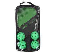 KPOYTWRDN Pickleball Set portátil Pickleball 2 paletas y 4 Bolas con Bolsa de Almacenamiento para Deportes al Aire