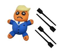 KPPFHBLI MuñEca Vudú, Juguete de Escritorio de MuñEca Vudú Impreso en 3D con Clavos, Juguete Descomprimido con Humor PolíTico, MuñEca PolíTica SatíRica
